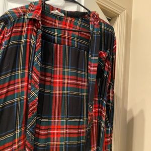 Plaid button up shirt